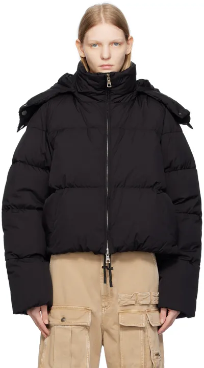 Sportmax Down Jacket In Black