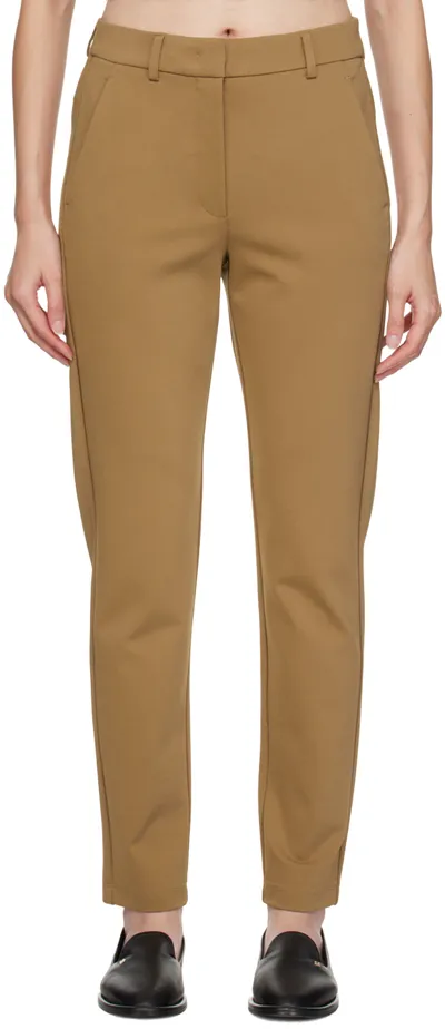 Max Mara Tan Nunzio Trousers In 001 Camel