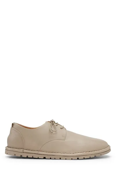 Marsèll Sancrispa Leather Derby Shoes In Beige