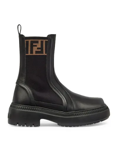 Fendi Domino Boots In Black