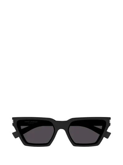 Saint Laurent Eyewear Cat In Black