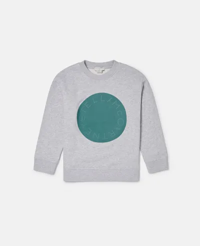 Stella Mccartney Logo Disc Sweatshirt In Grey