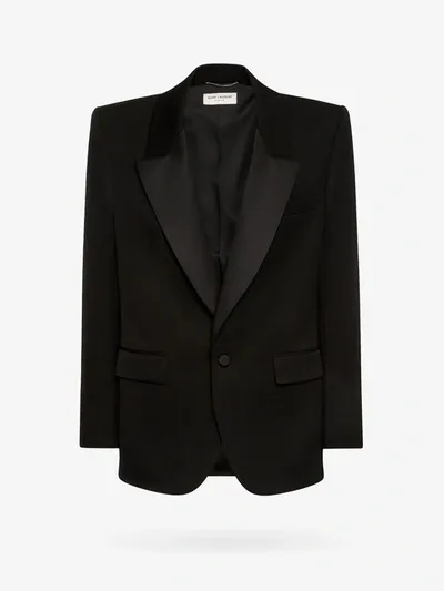 Saint Laurent Blazer In Black