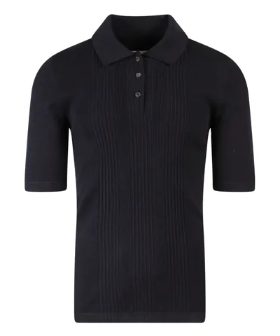 Maison Margiela Polo Shirt In Blue