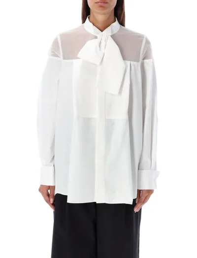 Sacai Sheer In White