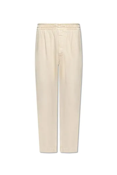 Isabel Marant High Waist Straight Leg Jeans In Beige