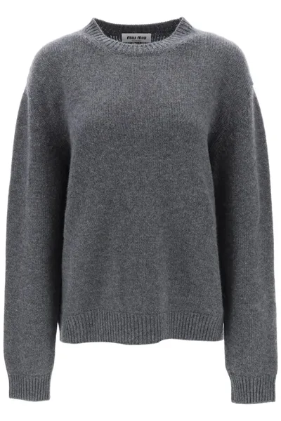 Miu Miu Crew-neck Sweater In Cashmere