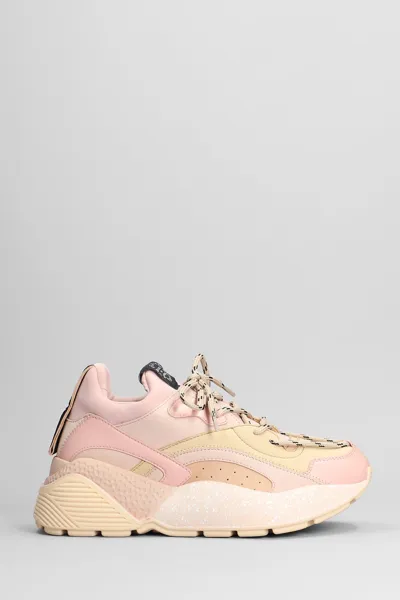 Stella Mccartney Faux-leather Panelled-design Sneakers In Neutrals