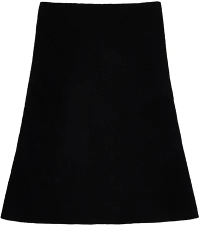 Rick Owens Black Cowl Scarf In 09 Black