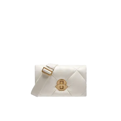 Moncler Collection Puf Shoulder Bag White In Blanc