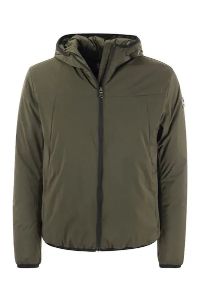 Colmar Otherwise - Hooded Jacket In Stretch Fabric In Military Green