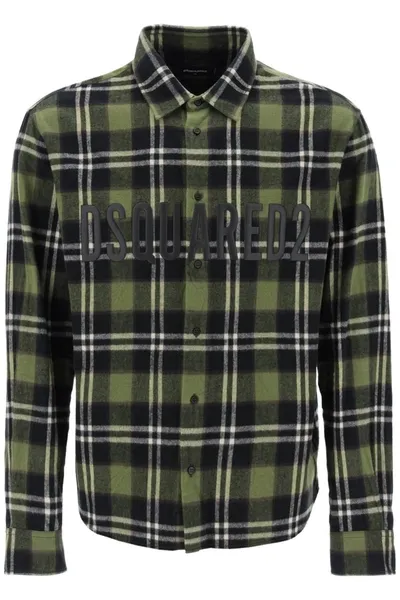 Dsquared2 Regular Tartan Green Shirt