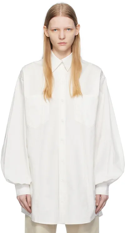 Elleme White Oversized Shirt