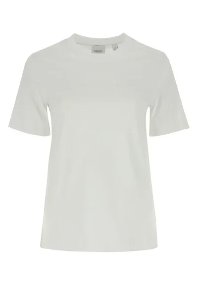 Burberry White Cotton T-shirt