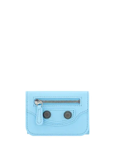 Balenciaga Le Cagole Mini Wallet In Blue