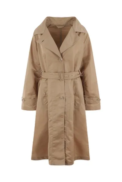 Moncler Water-resistant Villerest Trench Coat In Beige