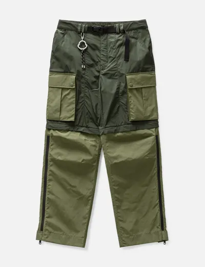 Moncler Genius X Pharrell Willams Trousers In Green