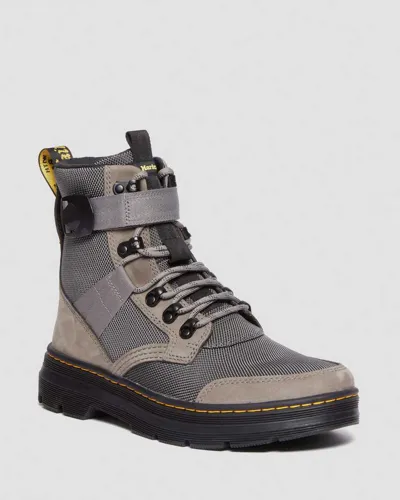 Dr. Martens' Combs Tech Ii Faux Fleece-lined Casual Boots In Grau