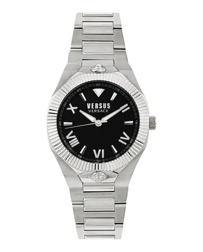 Versus Women's Three-hand Quartz Echo Park Silver-tone Stainless Steel Bracelet 36mm