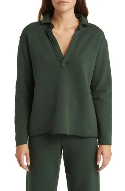 Frank & Eileen Patrick Popover Henley In Green