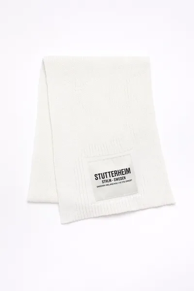 Stutterheim Wrap Scarf In Off White