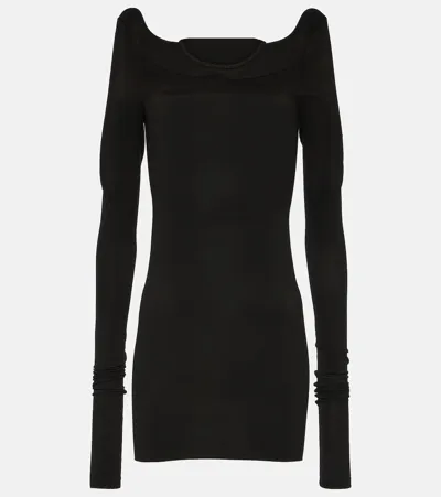 Rick Owens Jersey Top In Black