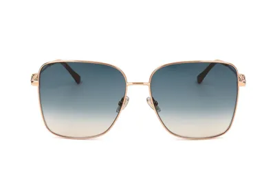 Jimmy Choo Eyewear Hester Square Frame Sunglasses In Gold