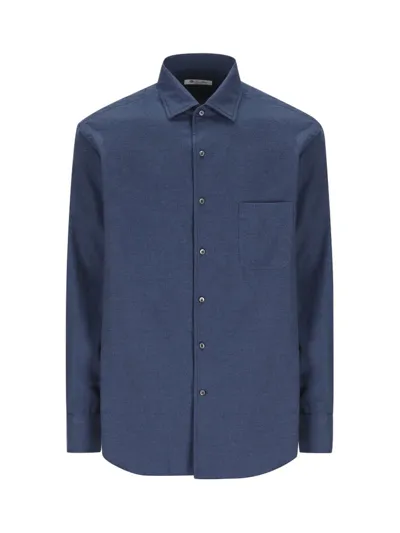 Loro Piana André Button In Blue