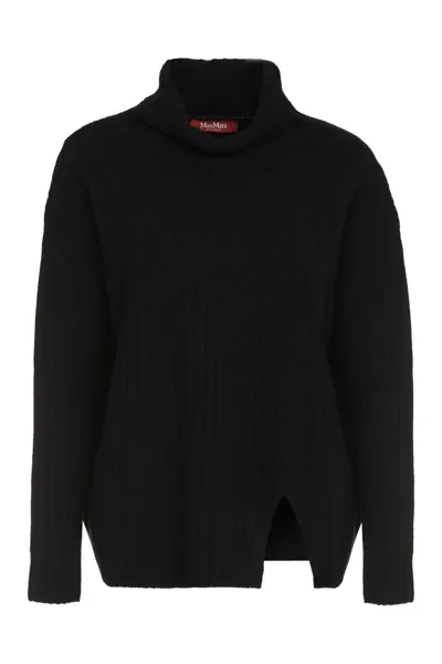 Max Mara Abile Wool And Cashmere Sweater In Black