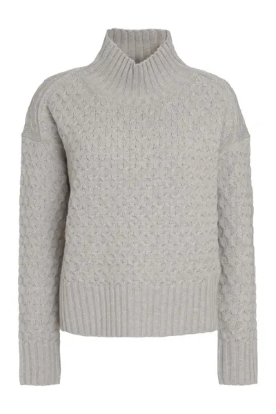 Max Mara Valdese Wool And Cashmere Sweater In Grey