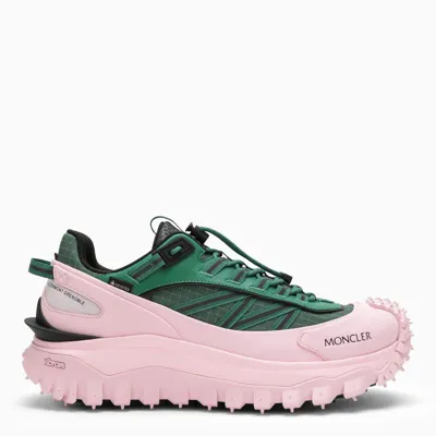 Moncler Green & Pink Trailgrip Gtx Sneakers