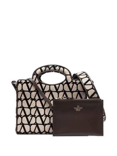 Valentino Garavani Le Troisieme Toile Iconographe Mini Tote In Beige