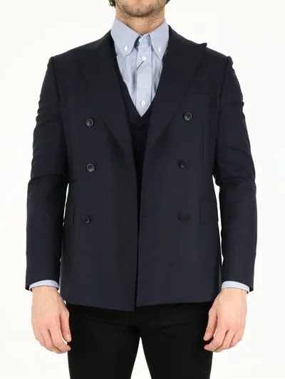 Tonello Blue Wool Jacket - Atterley