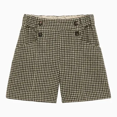 Bonpoint Kids' Shorts Check In Grey