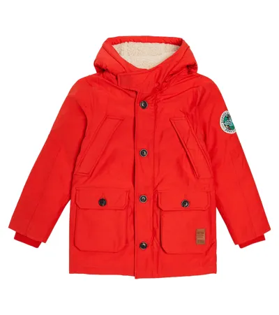 Scotch & Soda Kids' Cotton-blend Jacket In Red