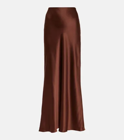 The Sei Bias Maxi Skirt In Brown