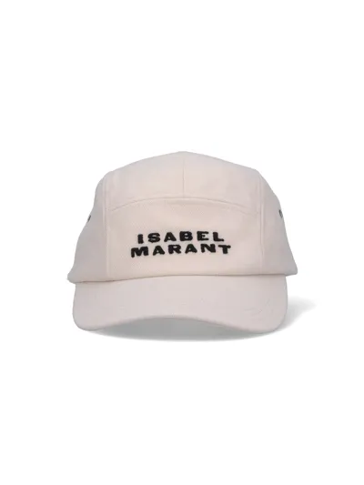 Isabel Marant "tedji" Baseball Cap In Cream