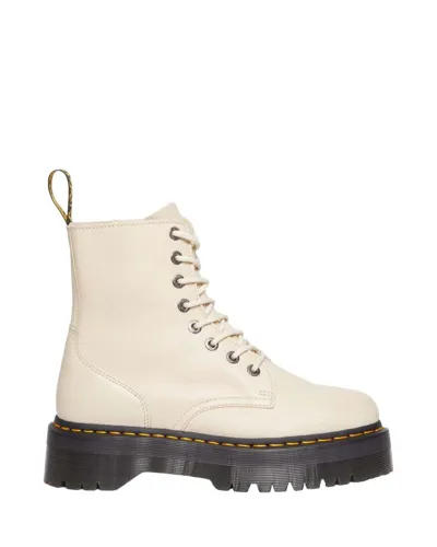 Dr. Martens' Jadon Iii Platform Ankle Boots In Beige