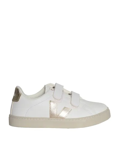 Veja Kids' Esplar Velcro Sneaker In White