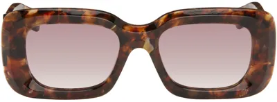 Chloé Tortoiseshell Gayia Sunglasses In Braun