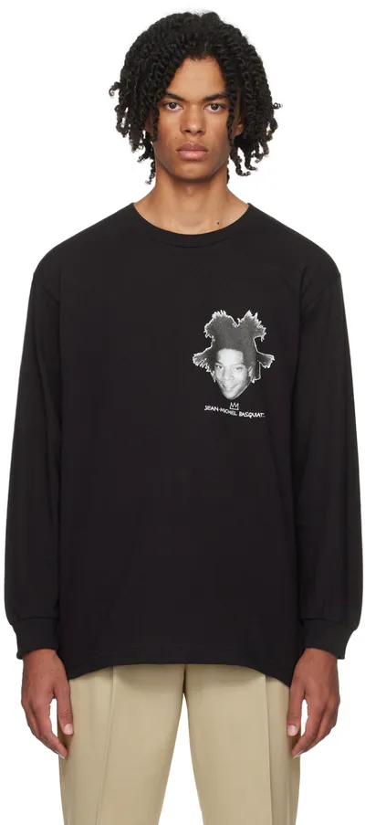 Wacko Maria Black Printed Long Sleeve T-shirt