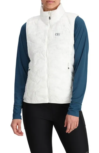 Outdoor Research Superstrand Lightweight Puffer Vest In White