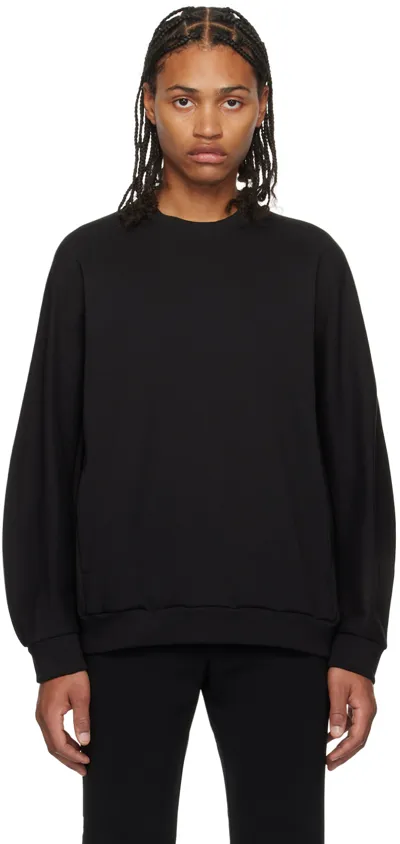 Attachment Black Vented Sweatshirt