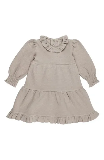 L'ovedbaby Babies' Long Sleeve Organic Cotton Blend Corduroy Dress In Barley