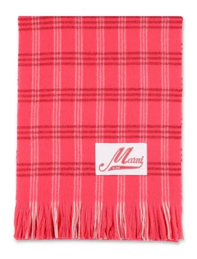 Marni Wool Scarf In Red