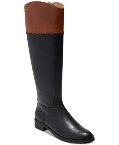 Jack Rogers Adaline Knee High Riding Boot In Black,brown