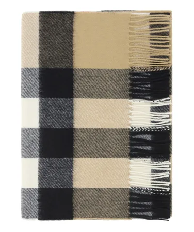 Burberry Cashmere Scarf In Beige