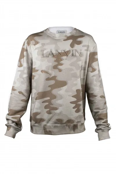 Lanvin Sweatshirt In Cream