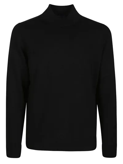 Drumohr Turtle Neck Sweater In Black