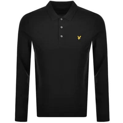 Lyle & Scott Lyle And Scott Long Sleeved Polo T Shirt Black